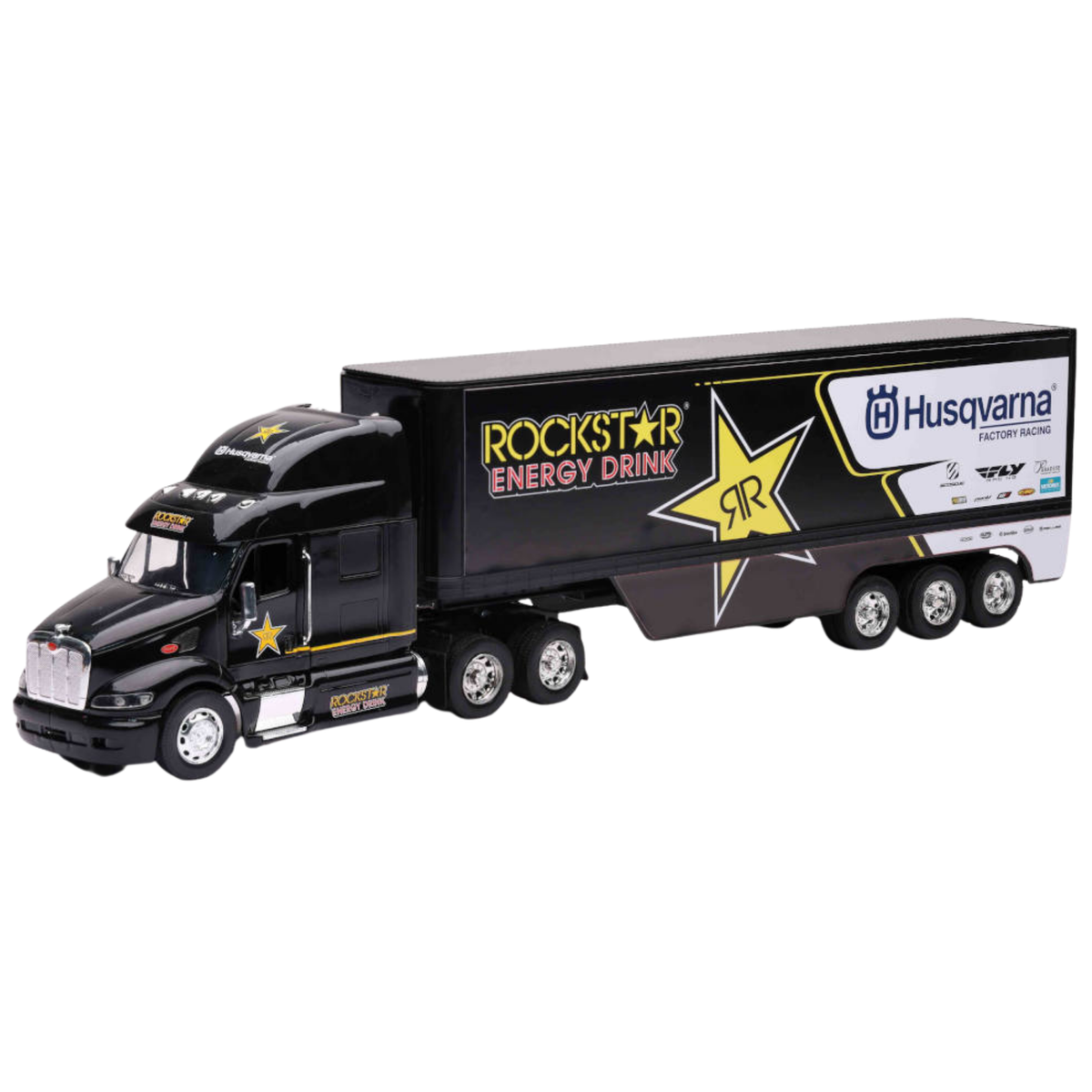 NEWRAY TOYS 1:32 SCALE REPLICA ROCKSTAR HUSQVARNA FACTORY RACE TEAM TRUCK