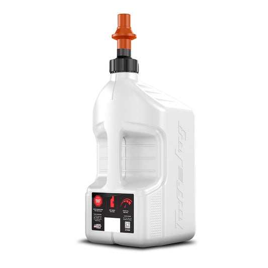 TUFF JUG GEN 3 20L WHITE/ORANGE RIPPER CAP FUEL CAN