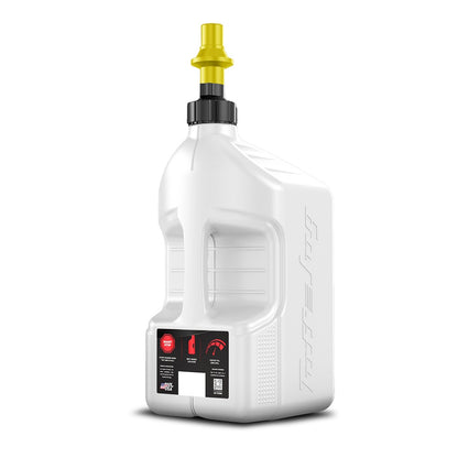 TUFF JUG GEN 3 20L WHITE/YELLOW RIPPER CAP FUEL CAN