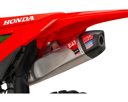 YOSHIMURA HONDA CRF250R/CRF250RX 25-26 RS-12 STAINLESS FULL SYSTEM WITH CARBON END CAP