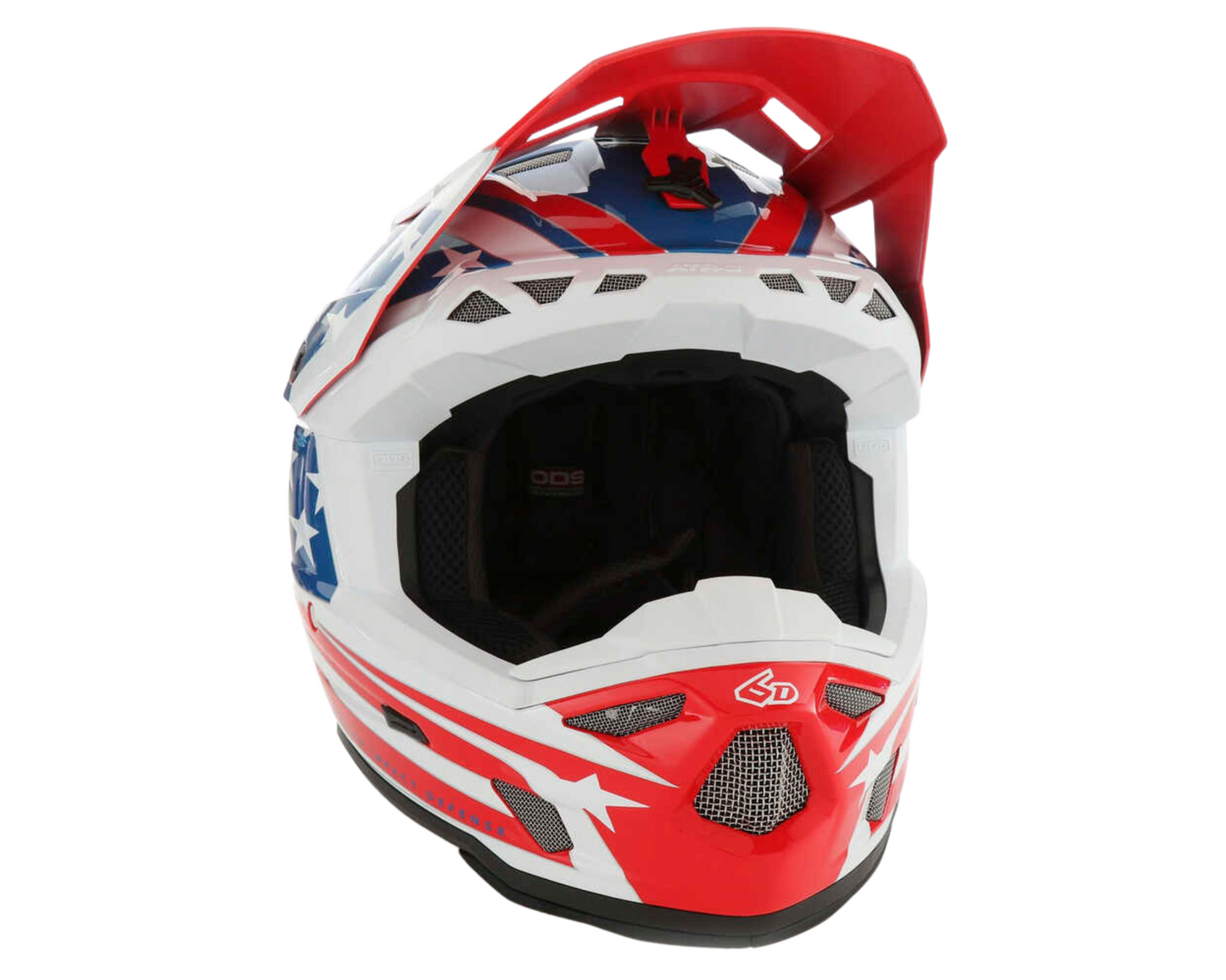6D ATR-3 PATRIOT GLOSS RED/WHITE/BLUE HELMET