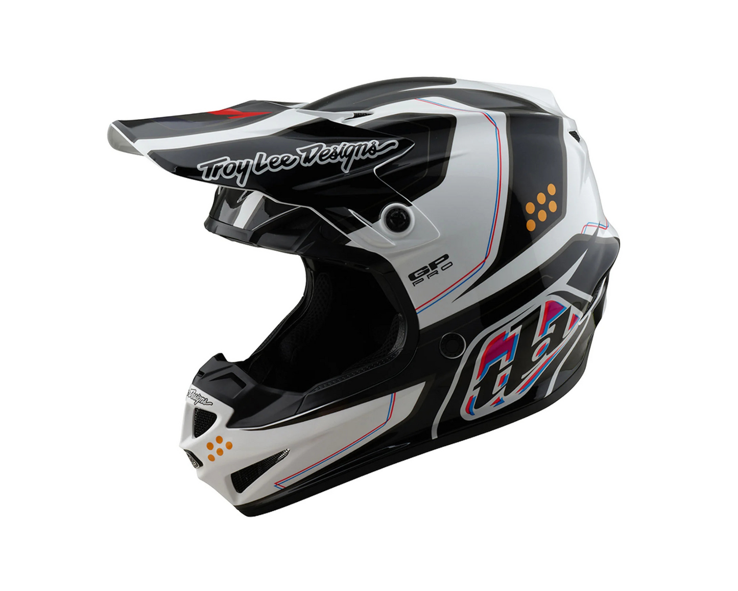 TROY LEE DESIGNS 2025 SE4 GP PRO TROOPER WHITE YOUTH HELMET