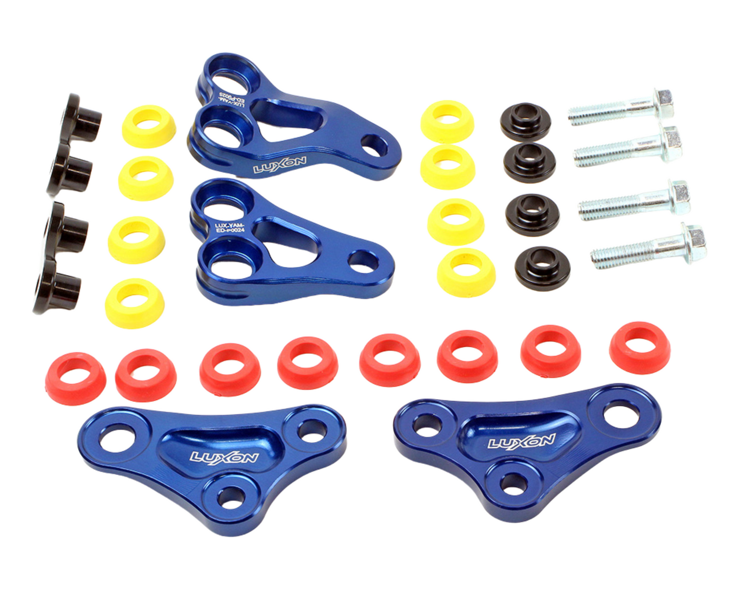 LUXON YAMAHA YZ250F 24-26 YZ250FX 25-26 RUBBER ISOLATED BLUE ENGINE MOUNTS