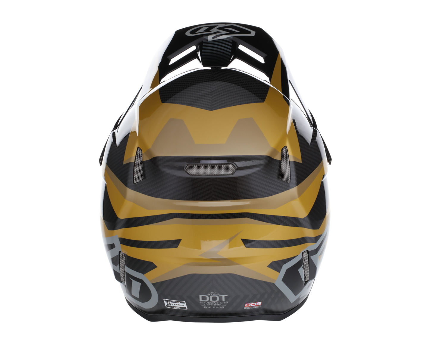 6D ATR-3 RIVAL GLOSS GOLD HELMET
