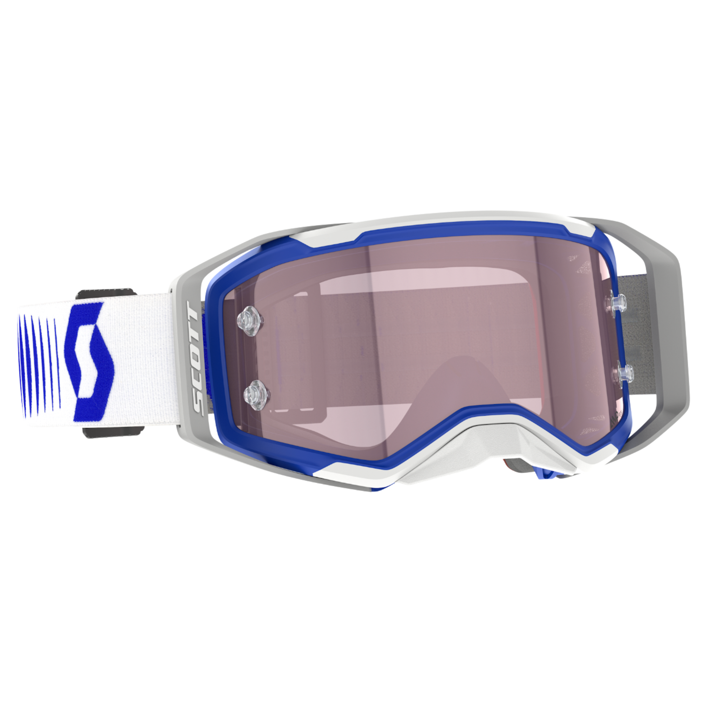 SCOTT PROSPECT 2.0 AMP DOPPLER WHITE/BLUE/ROSE WORKS GOGGLES