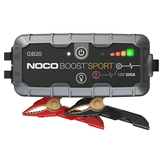 NOCO GB20 500A 12V BOOST SPORT ULTRASAFE JUMP STARTER
