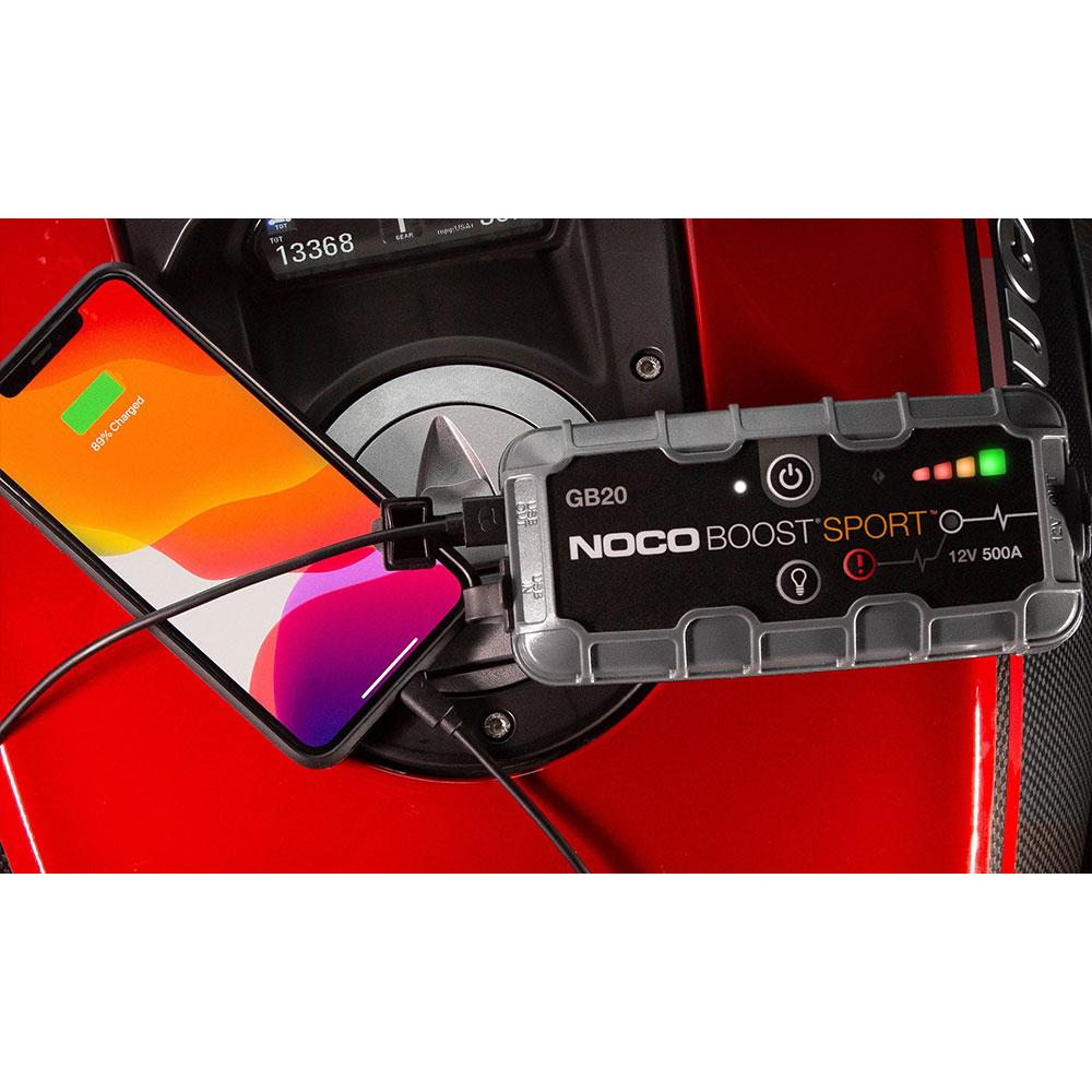 NOCO GB20 500A 12V BOOST SPORT ULTRASAFE JUMP STARTER