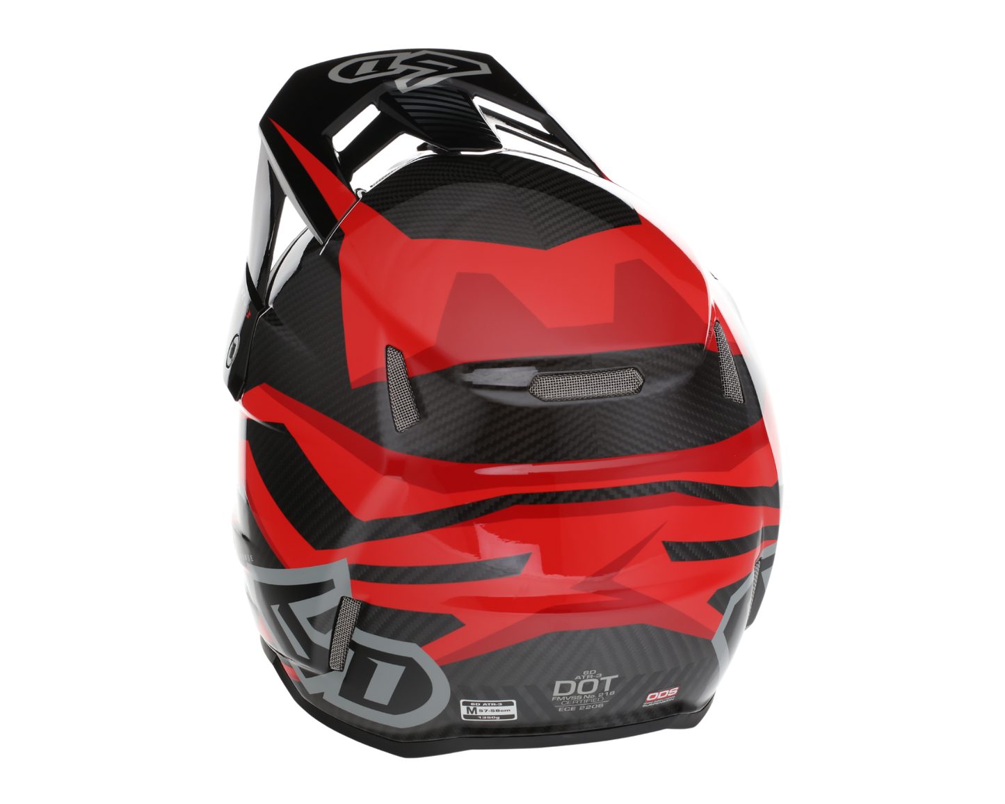6D ATR-3 RIVAL GLOSS RED HELMET