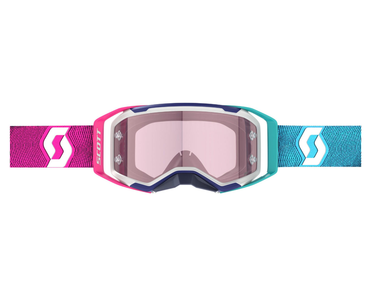 SCOTT PROSPECT 2.0 AMP STEALTH BLUE/RADIANT PINK/ROSE WORKS GOGGLES