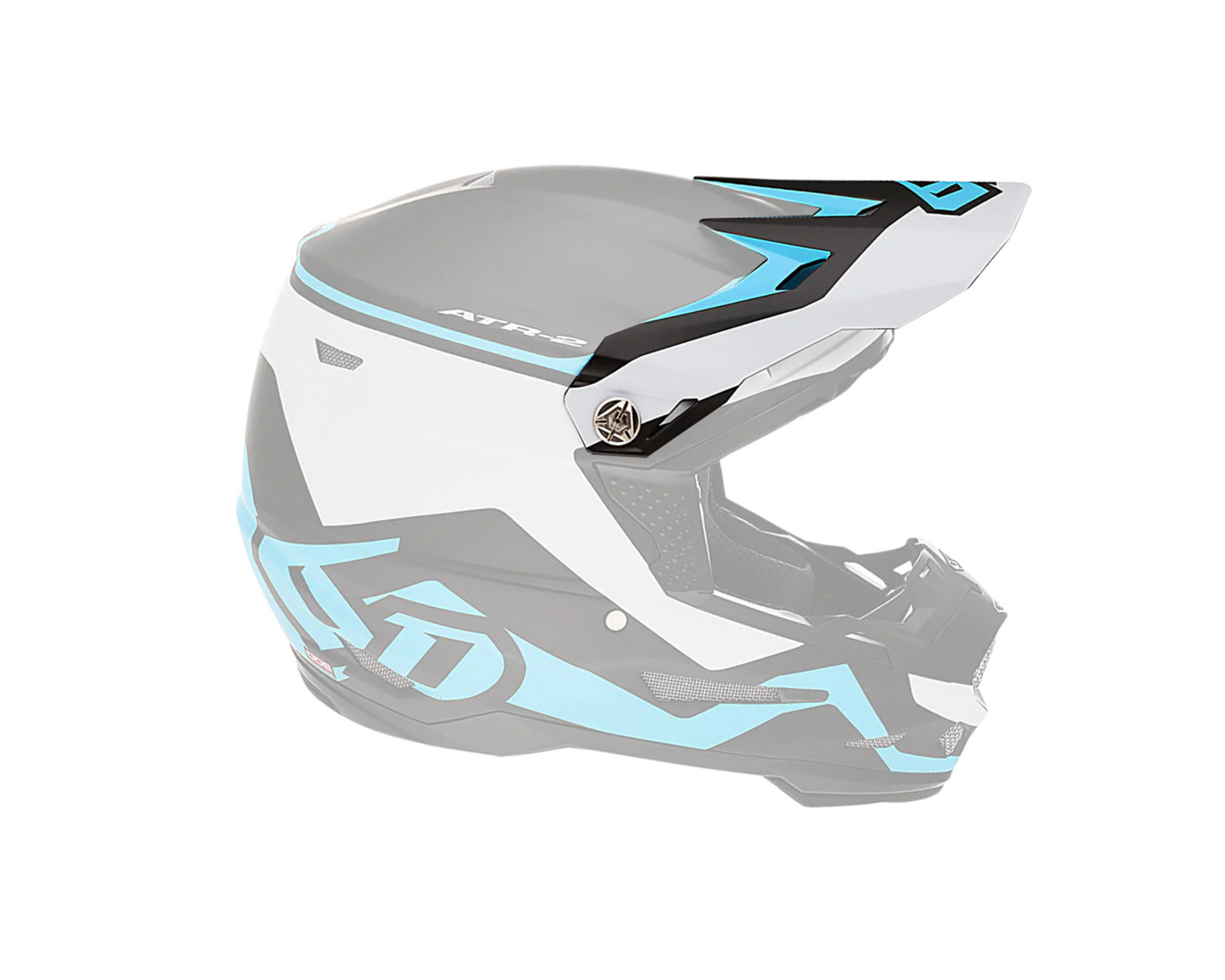 6D ATR-2 DRIVE CYAN YOUTH REPLACEMENT VISOR