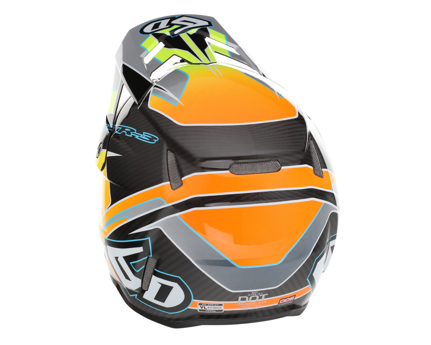 6D ATR-3 REFLEX GLOSS NEON YELLOW YOUTH HELMET