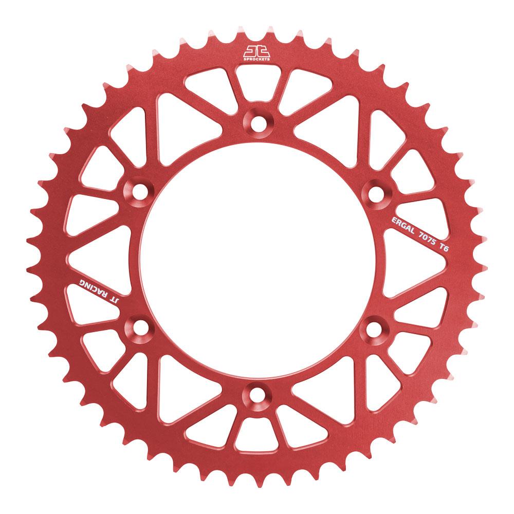 JT REAR SPROCKET RED ALLOY RACELITE BETA RR/RX/X-TRAINER 13-25