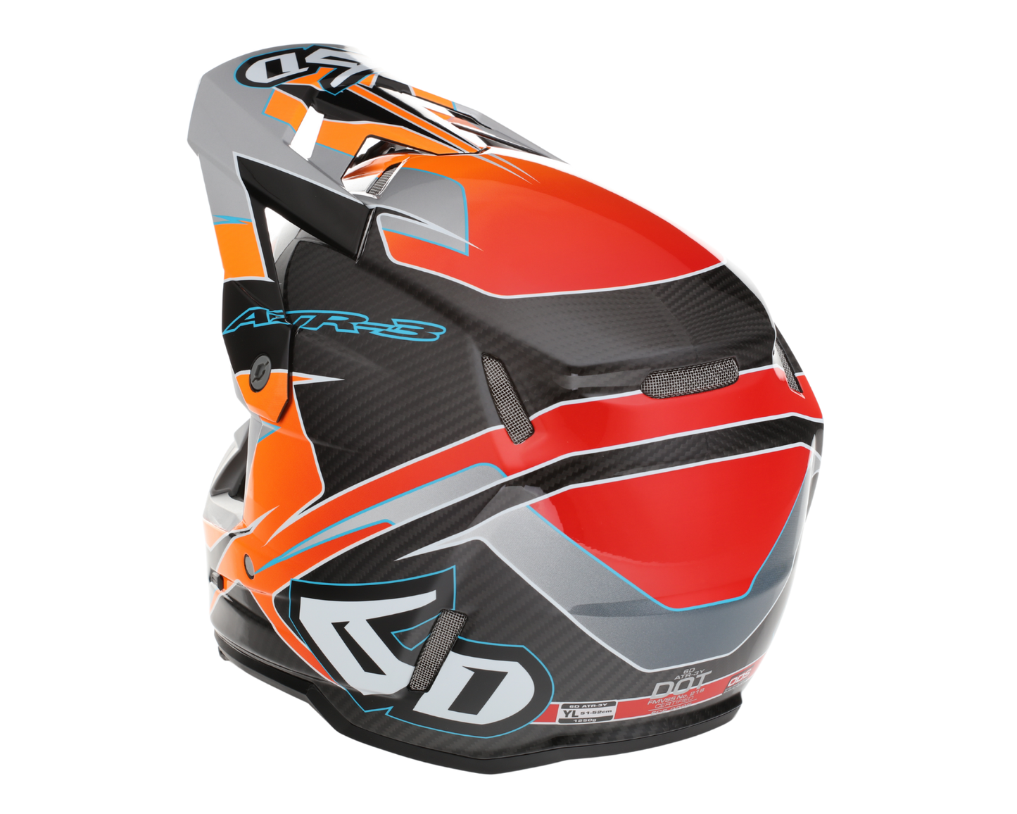 6D ATR-3 REFLEX GLOSS NEON ORANGE YOUTH HELMET