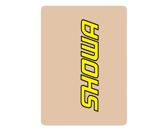 D-COR SHOWA YELLOW CLEAR FORK DECALS