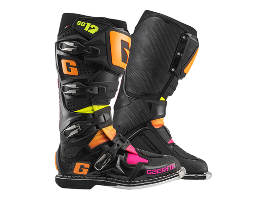 GAERNE LE SG-12 BLACK/ORANGE/PINK BOOTS
