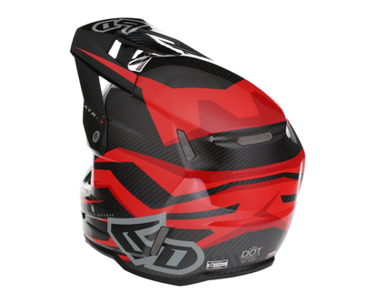 6D ATR-3 RIVAL GLOSS RED HELMET