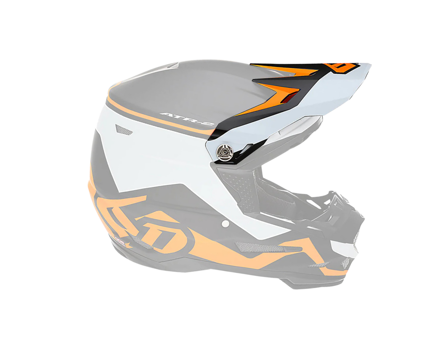 6D ATR-2 DRIVE NEON ORANGE YOUTH REPLACEMENT VISOR