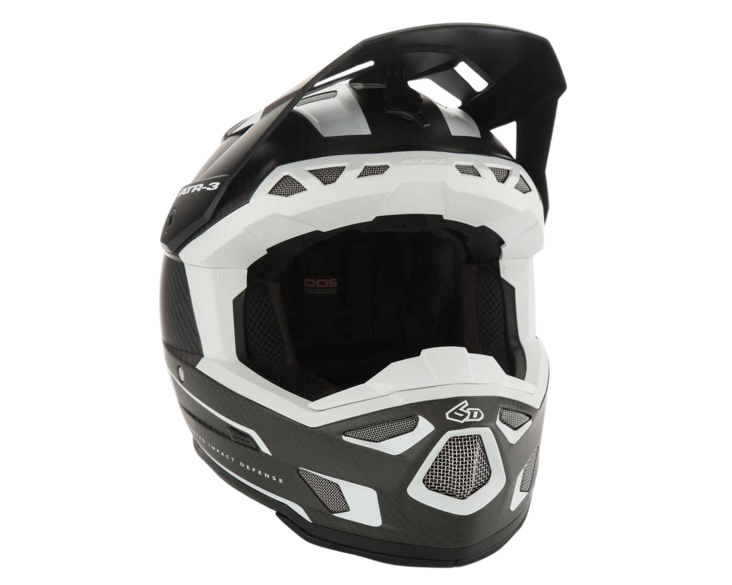 6D ATR-3 NOVA MATTE WHITE CARBON HELMET