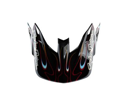TROY LEE DESIGNS 2025 SE5 CARBON TORCHED BLACK/RED HELMET