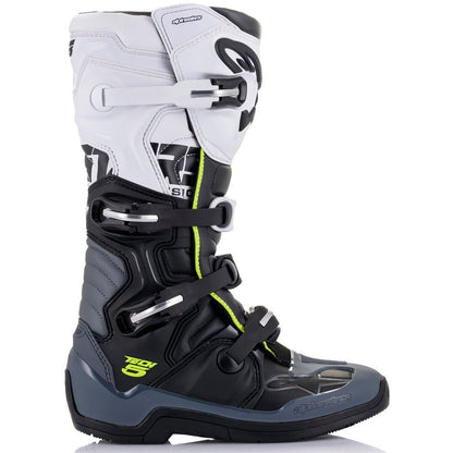 ALPINESTARS 2025 TECH 5 BLACK/DARK GREY/WHITE BOOTS