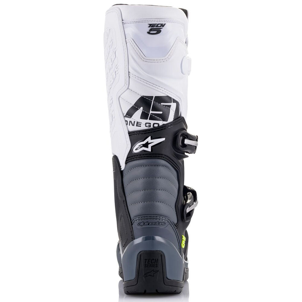 ALPINESTARS 2025 TECH 5 BLACK/DARK GREY/WHITE BOOTS