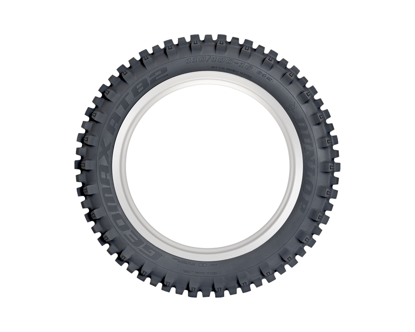 DUNLOP GEOMAX AT82 110/90-19 REAR TYRE