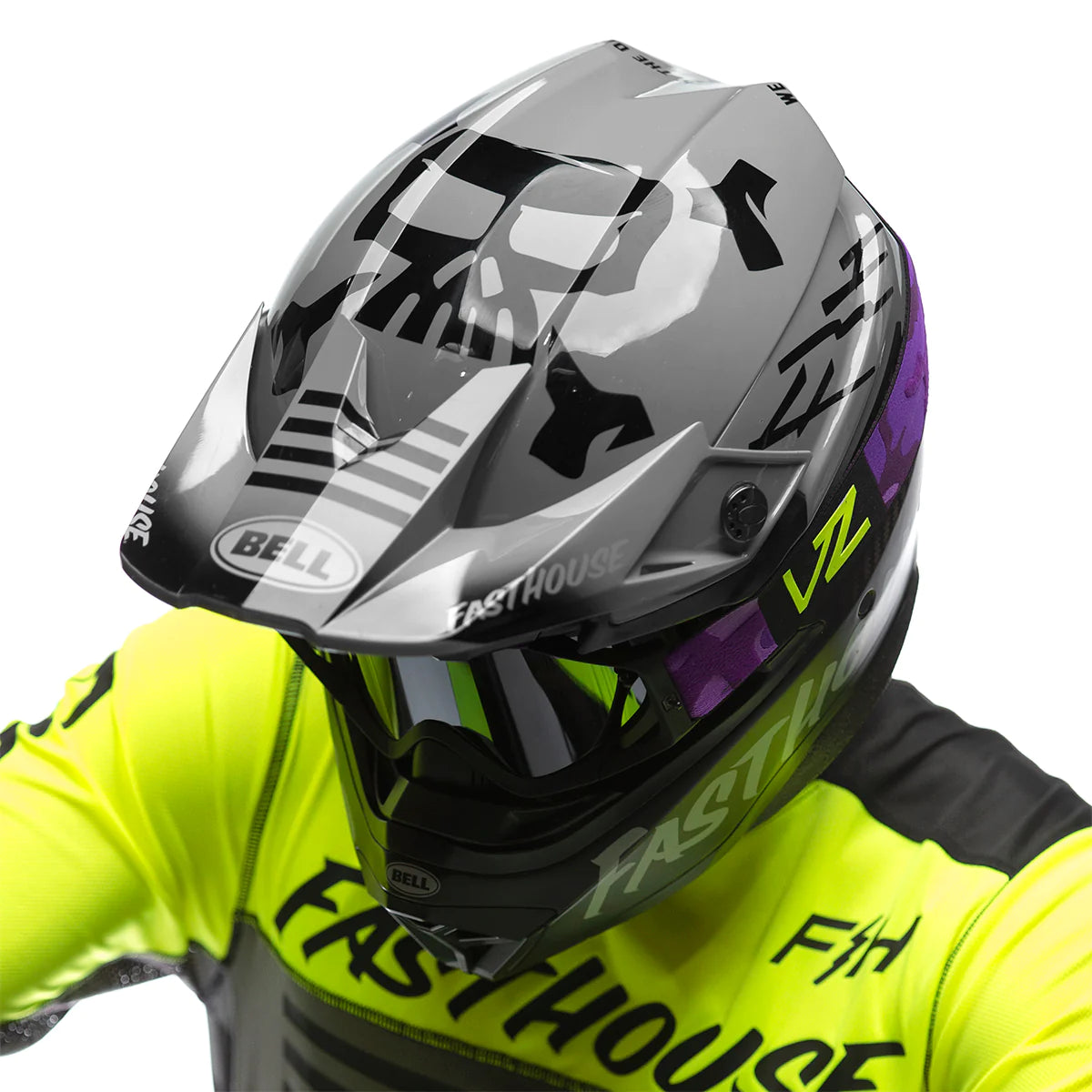 BELL LE MOTO-10 SPHERICAL FASTHOUSE BMF GREY/BLACK HELMET