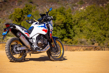 YOSHIMURA HONDA CRF1100L AFRICA TWIN 20-24 RS-12 STAINLESS STEEL SLIP-ON WITH CARBON END CAP