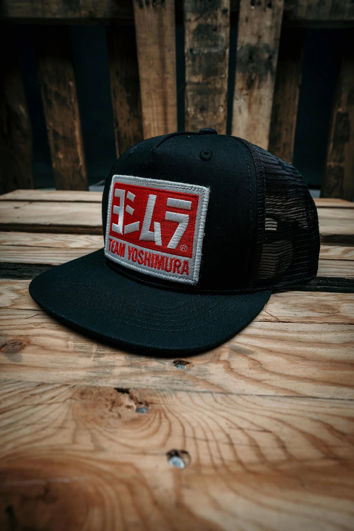 YOSHIMURA TEAM BLACK SNAPBACK TRUCKER HAT