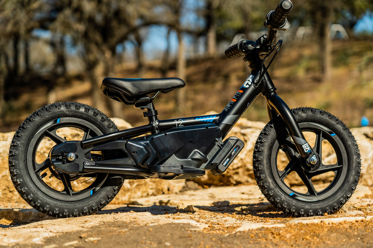 STACYC 12" BLACK ELECTRIC BALANCE BIKE