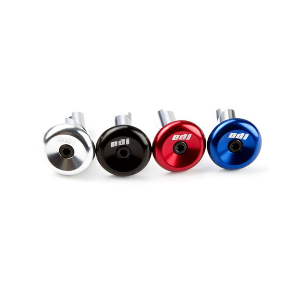ODI ALUMINIUM HANDLEBAR END CAPS BLACK