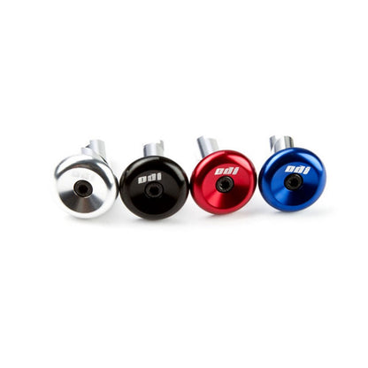 ODI ALUMINIUM HANDLEBAR END CAPS BLACK