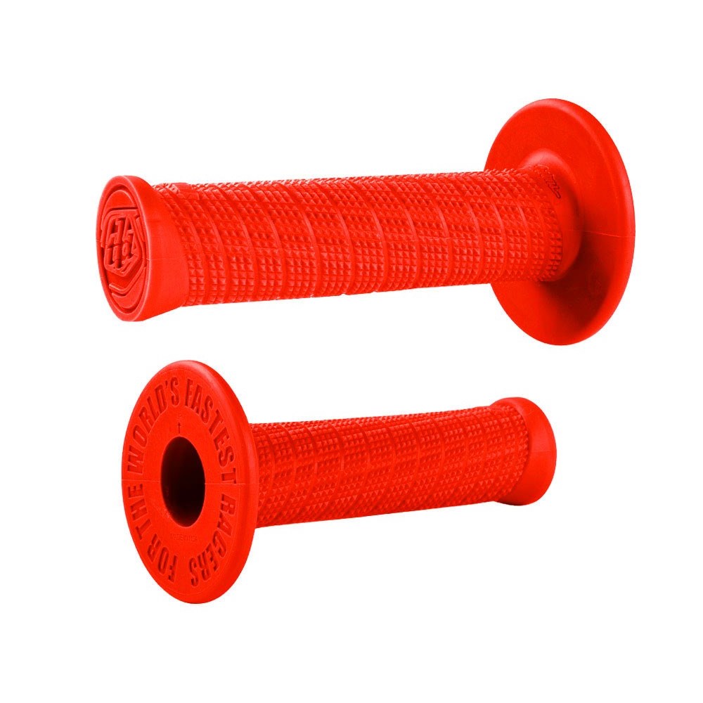 ODI X TROY LEE DESIGNS SIGNATURE SERIES FIRE RED GRIPS