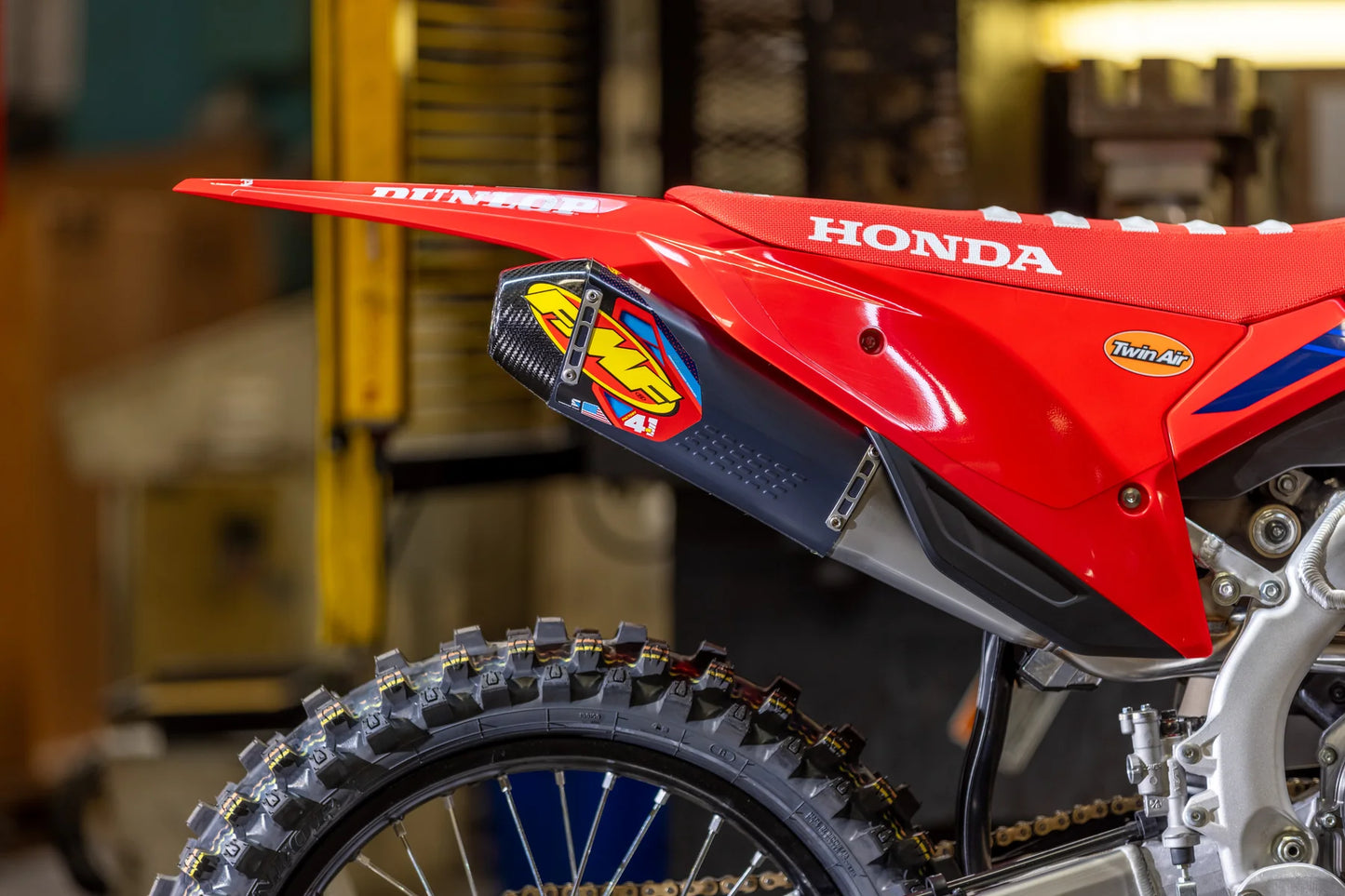 FMF HONDA CRF450R/CRF450RX 21-26 FACTORY 4.1 RCT STAINLESS STEEL SLIP-ON WITH CARBON END CAP