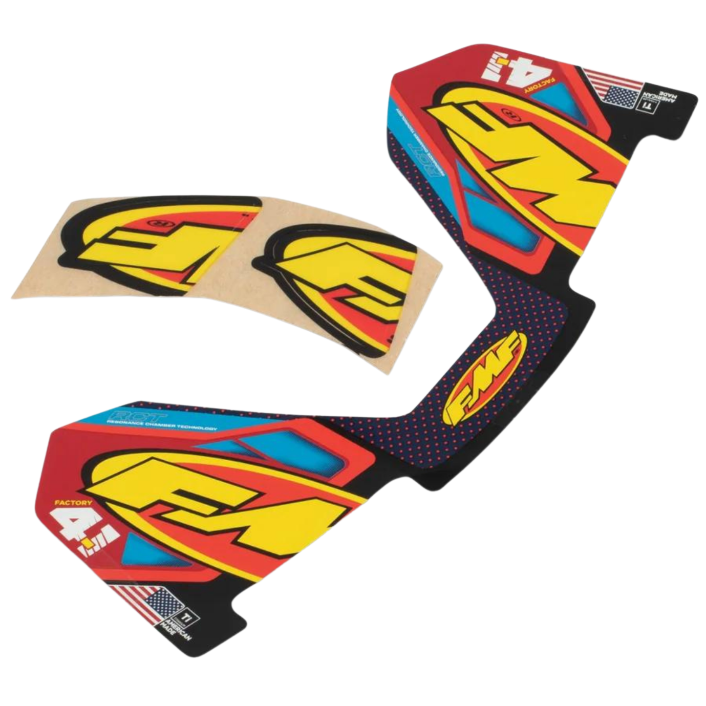 FMF FACTORY RCT 4.1 BLACK CARBON REPLACEMENT END CAP KIT