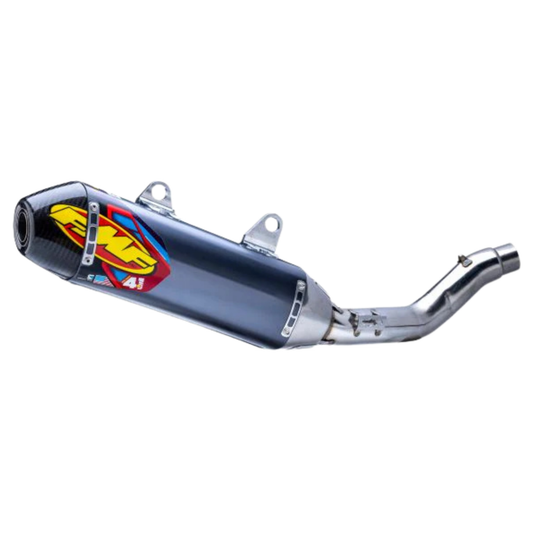 FMF TRIUMPH TF 250-X 24-26 TF 250-E 2026 FACTORY 4.1 RCT STAINLESS STEEL SLIP-ON WITH CARBON END CAP