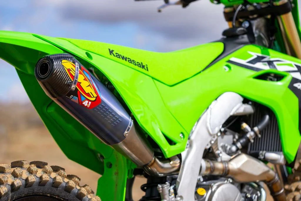 FMF KAWASAKI KX250F/KX250X 2025 FACTORY 4.1 RCT TITANIUM ANODISED FULL SYSTEM