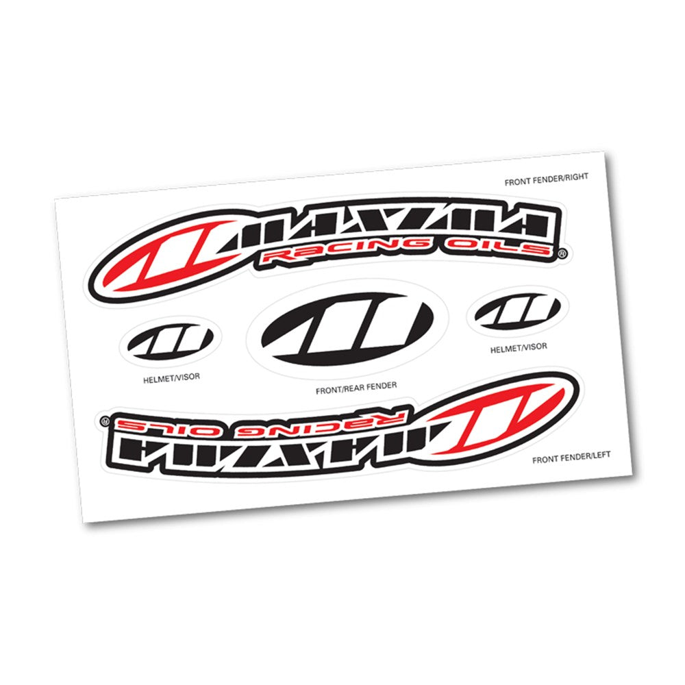 MAXIMA DECAL SHEET FRONT FENDER – Moto House