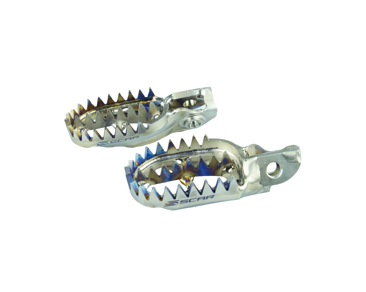 SCAR TITANIUM GRIPPER FOOTPEGS HONDA CRF250R/CRF450R 02-25 CR125R/CR250R 02-07