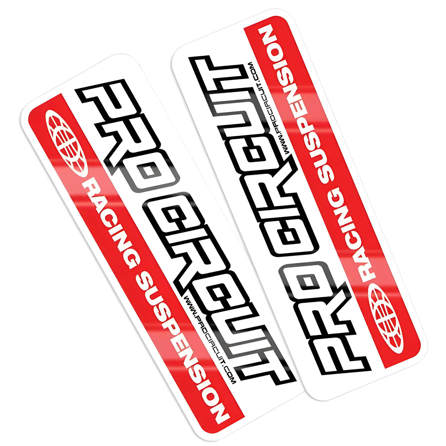 PRO CIRCUIT RED / CLEAR FORK DECALS
