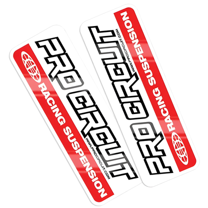 PRO CIRCUIT RED / CLEAR FORK DECALS