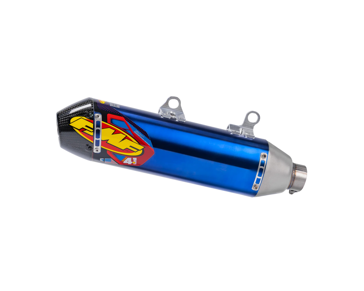 FMF KTM EXC-F 20-23 / HUSQVARNA FE 20-23 / GASGAS EC 21-23 FACTORY 4.1 RCT TITANIUM ANODISED SLIP-ON WITH CARBON END CAP