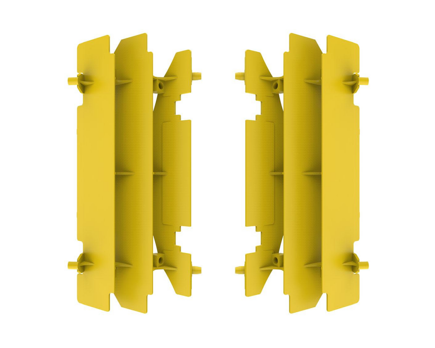 POLISPORT SUZUKI RM125 01-12 RM250 96-12 DRZ400 00-25 YELLOW RADIATOR LOUVERS