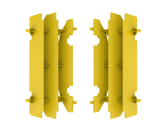 POLISPORT SUZUKI RM125 01-12 RM250 96-12 DRZ400 00-25 YELLOW RADIATOR LOUVERS
