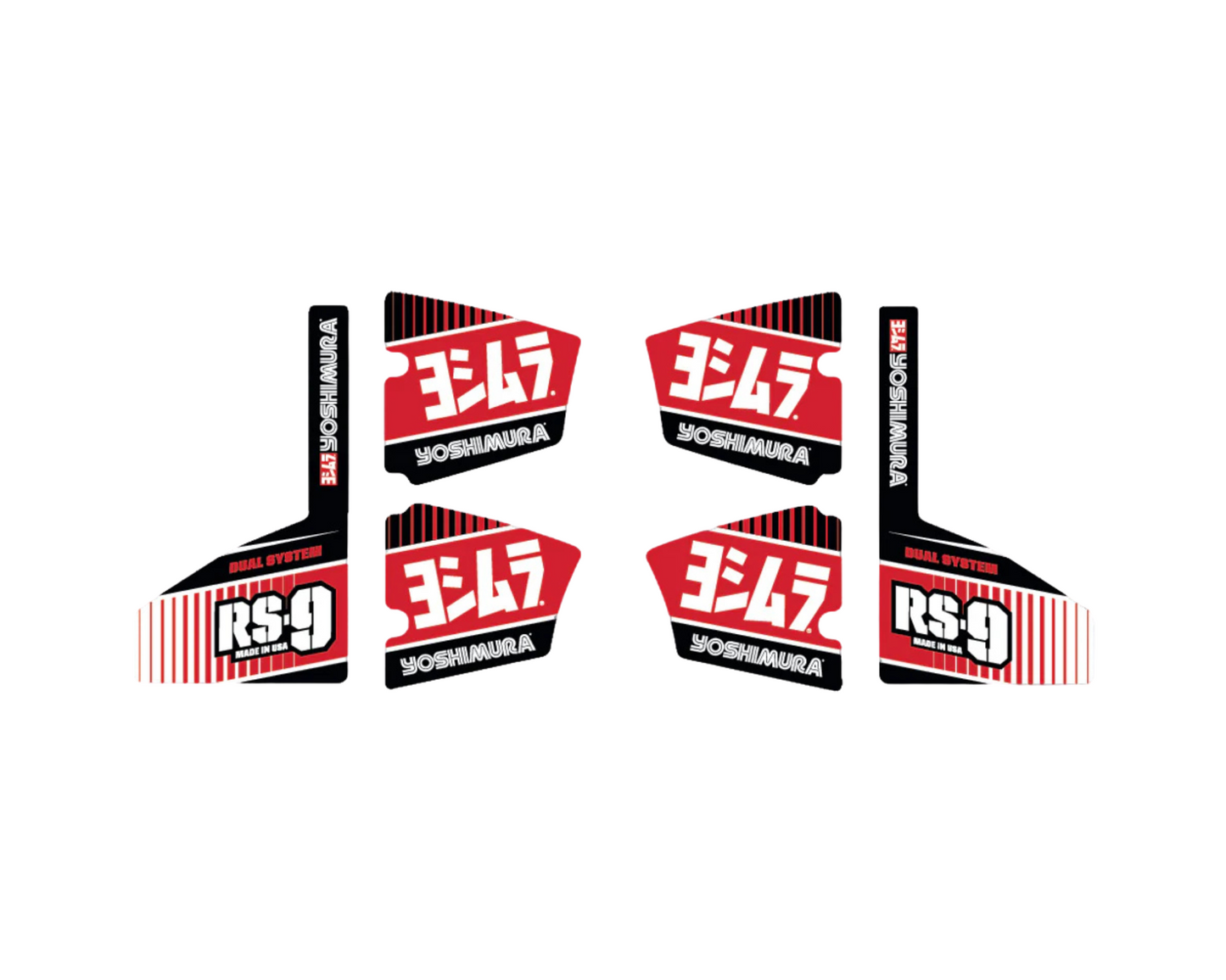 YOSHIMURA RS-9 REPLACEMENT EXHAUST DECALS
