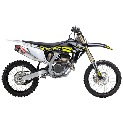 YOSHIMURA RS-12 STAINLESS FULL SYSTEM TRIUMPH TF 250-X 24-27 TF 250-E 26-27 TF 250-C 2027