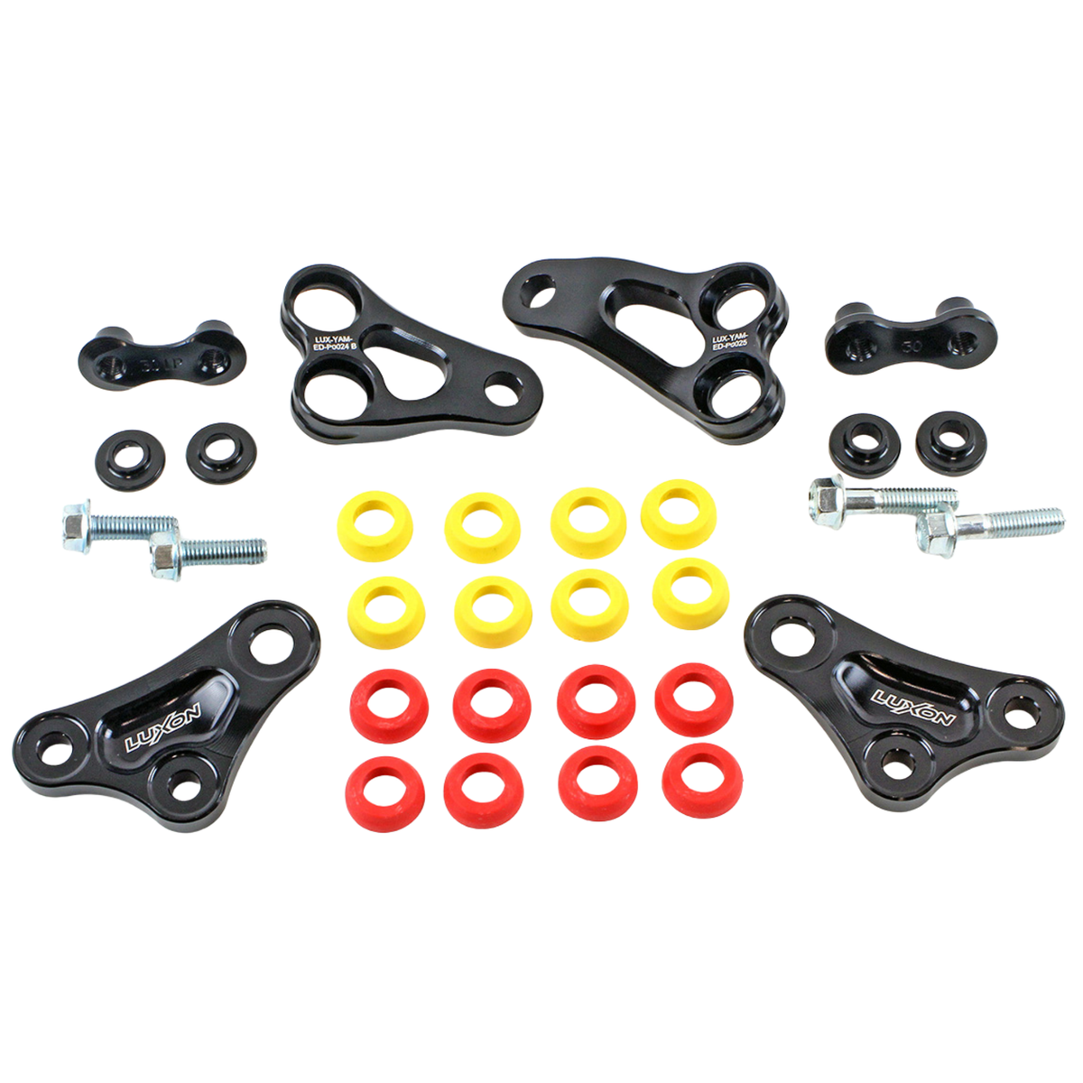 LUXON RUBBER ISOLATED BLACK ENGINE MOUNTS YAMAHA YZ250F 24-26 YZ250FX 25-27