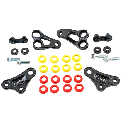 LUXON RUBBER ISOLATED BLACK ENGINE MOUNTS YAMAHA YZ250F 24-26 YZ250FX 25-27