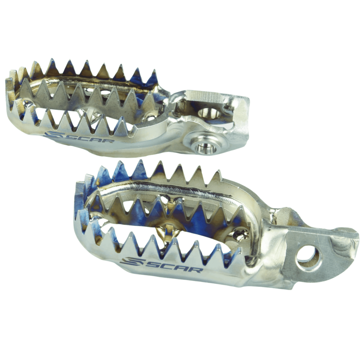 SCAR TITANIUM GRIPPER FOOTPEGS TRIUMPH TF 250-X 24-27 TF 450-RC 2025 TF 450-X / TF 450-E / TF 250-E 26-27 TF 250-C / TF 450-C 2027