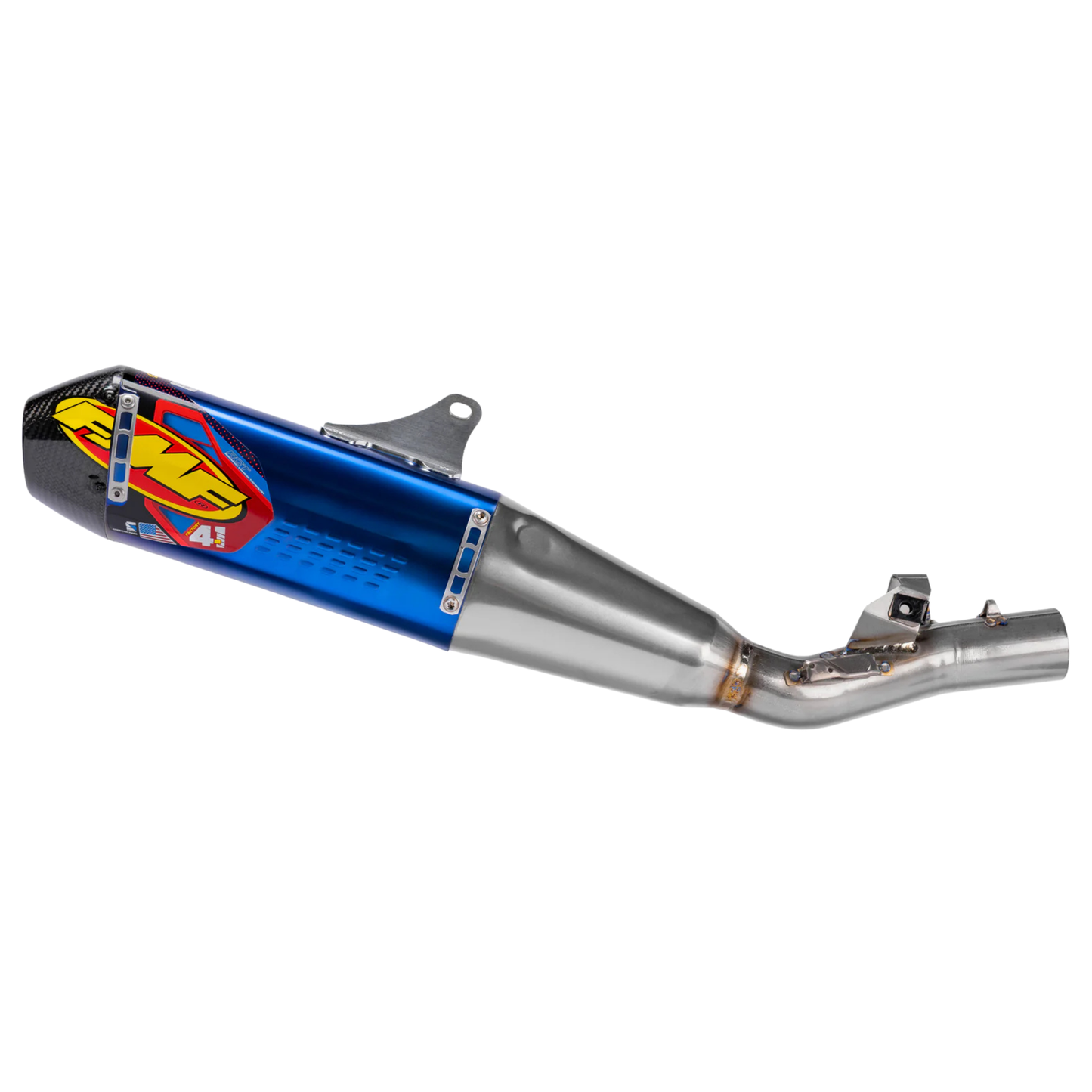 FMF HONDA CRF450R/CRF450RX 21-26 FACTORY 4.1 RCT TITANIUM ANODISED SLIP-ON WITH CARBON END CAP